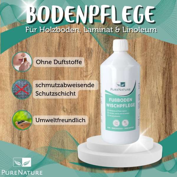 PureNature Bodenpflege für Holzboden, Laminat & Linoleum