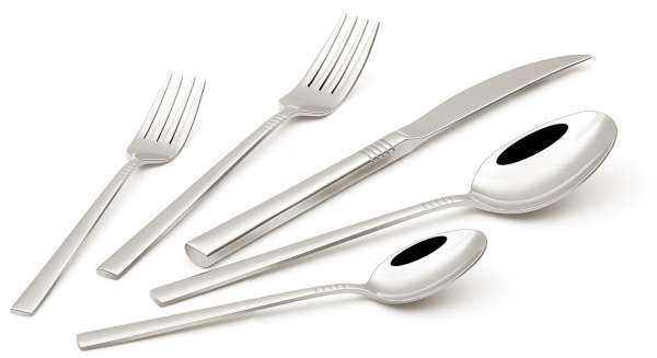 PureNature Elfaso Besteckset 30-tlg: Edelstahl, teilsatiniert