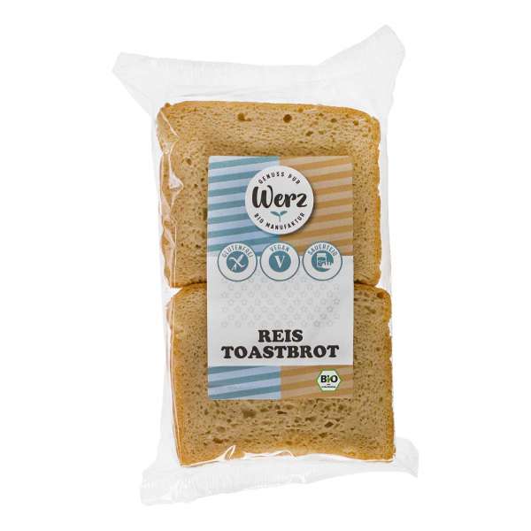 Reis Toastbrot glutenfrei - Reisbrot zum Toasten - vegan Reis Toastbrot glutenfrei - Reisbrot zum Toasten - vegan